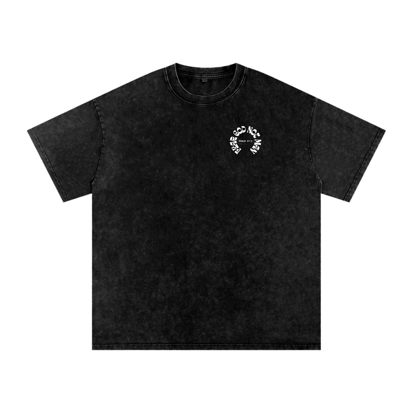 tshirt,shirt,acid washed tee,christian tee,christian apparel,tee,fear God not man tee,oversized tee