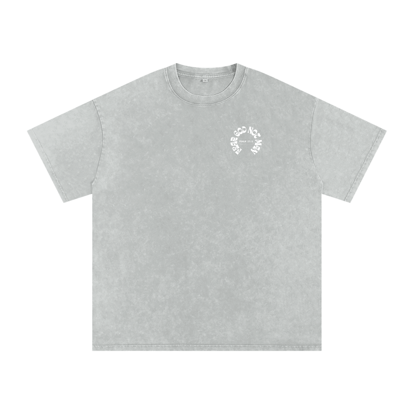 tshirt,shirt,acid washed tee,christian tee,christian apparel,tee,fear God not man tee,oversized tee