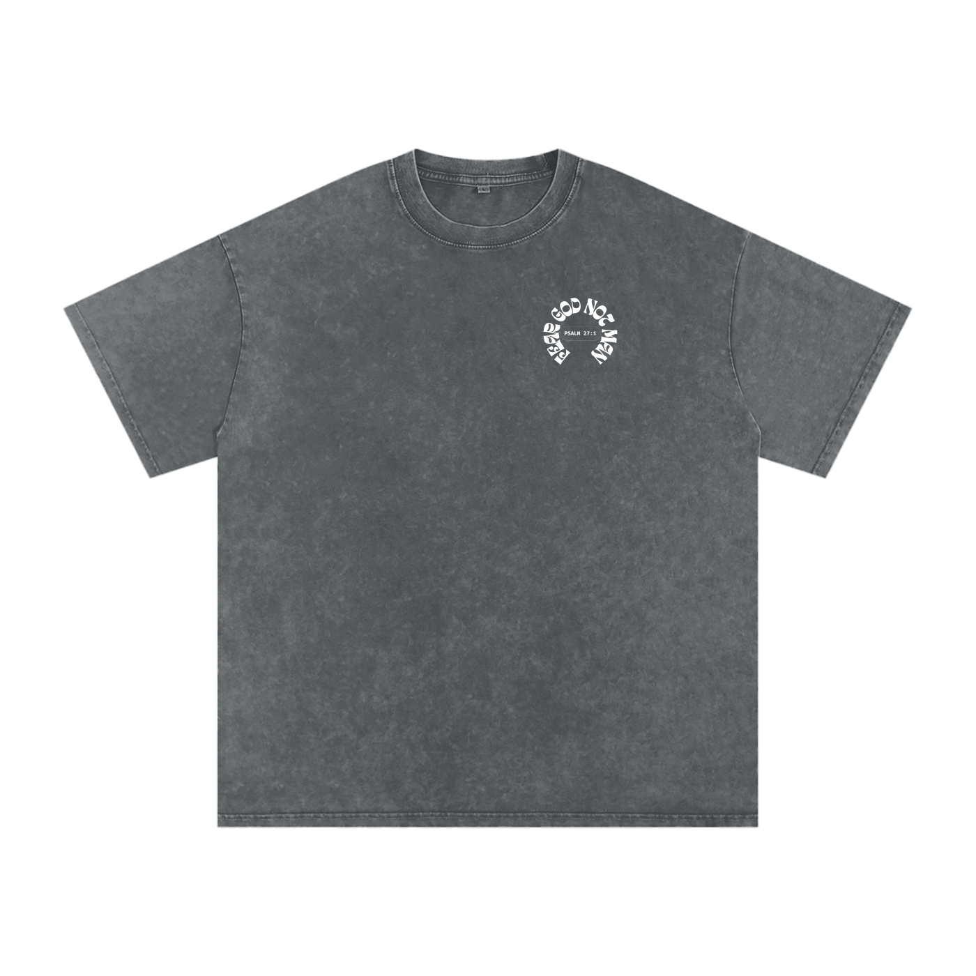 tshirt,shirt,acid washed tee,christian tee,christian apparel,tee,fear God not man tee,oversized tee