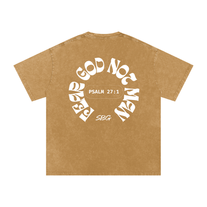 tshirt,shirt,acid washed tee,christian tee,christian apparel,tee,fear God not man tee,oversized tee